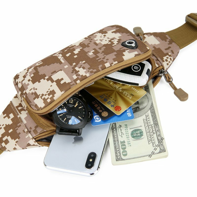 New Camouflage Pockets Running Phone Package Male multi-functional Outdoor Waterproof high-capacity Contracted