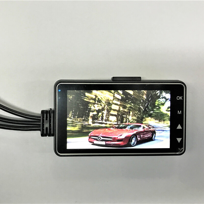 3"  HD Motorcycle Camera LCD Waterproof Night Vision Motorcycle Driving Recorder With Front Rear Dual Lenses