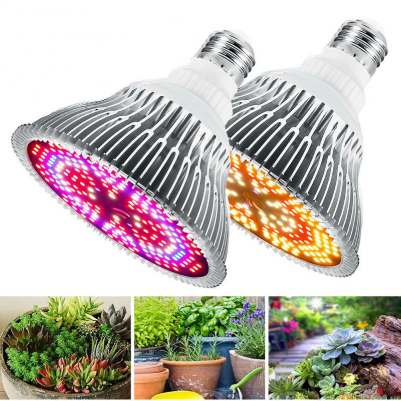 LED تنمو لمبة الطيف الكامل ضوء النبات E27 فيتو مصباح AC85-265V ل الدفيئة المائية الزهور الشتلات Phytolamp