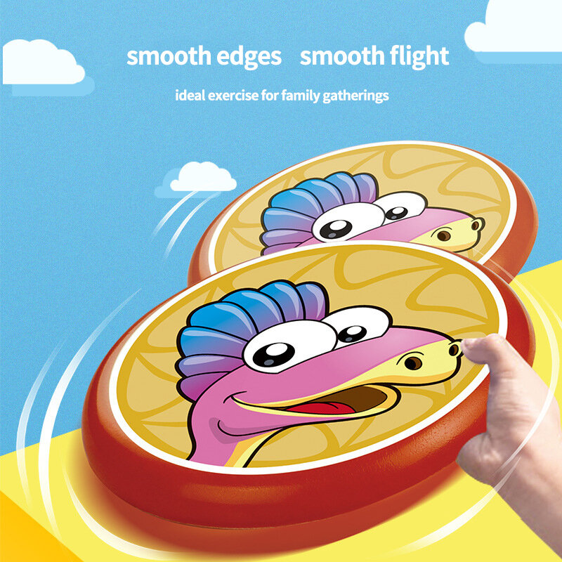 Soft Silicone Flying Saucer Outdoor Sports Hand Throwing PU Discs Beach Toy Cartoon Design Parent-Child Interaction Pet Dog Toys #3