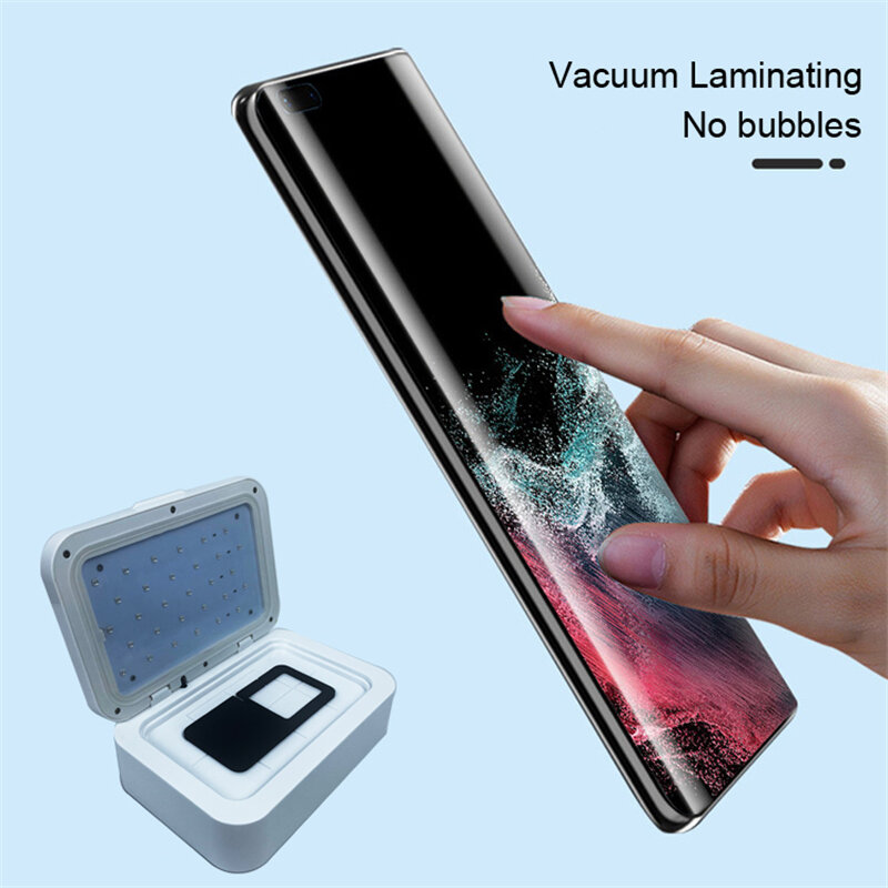 Multifunction Vacuum Hydrogel Film Laminating Machine Mobilephone Intelligent UV Film Laminator Screen Protectors Bubble Remover