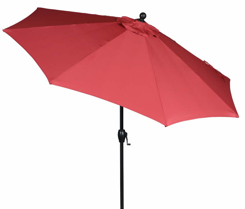 9 'مظلة فناء ممتازة ، أحمر