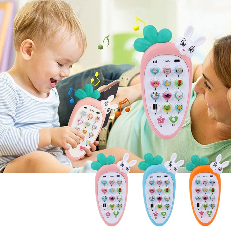 Baby Phone Toy Telephone Music Sound Machine for Kids Infant Early Educational Mobile Phone Toys with Light Children's Toys