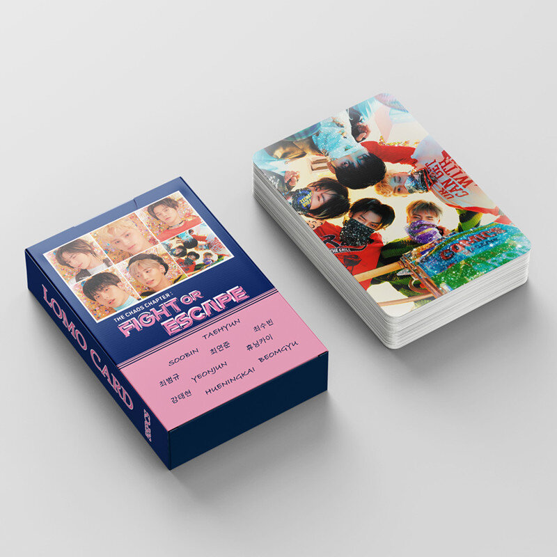 55 قطعة/المجموعة KPOP TXT المعركة أو الهروب ألبوم Photocard Lomo بطاقة بريدية HD الصور جمع الهدايا للنساء محيط