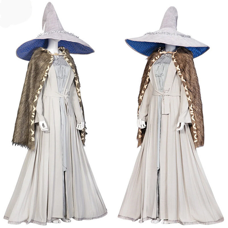 أزياء أنيمي الدن الدائري راني التأثيرية أزياء الهالويين للنساء مجموعة ملابس ساحرة الثلج راني مجموعة هدايا الدعامة التأثيرية
