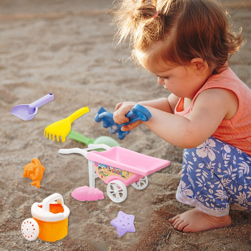 أطفال اللعب رمل لا فوضى مجموعة متعددة الوظائف لعبة للشاطئ الوالدين والطفل 7 قطعة الثلج التفاعلية التعليمية و لعبة للشاطئ #3