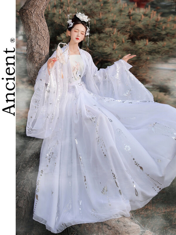 الإمبراطورة الصينية Hanfu تانغ سلالة أزياء رقص الشعبية تحسين الجنية فستان الأميرة الرجعية أزياء فتاة آسيوية تأثيري