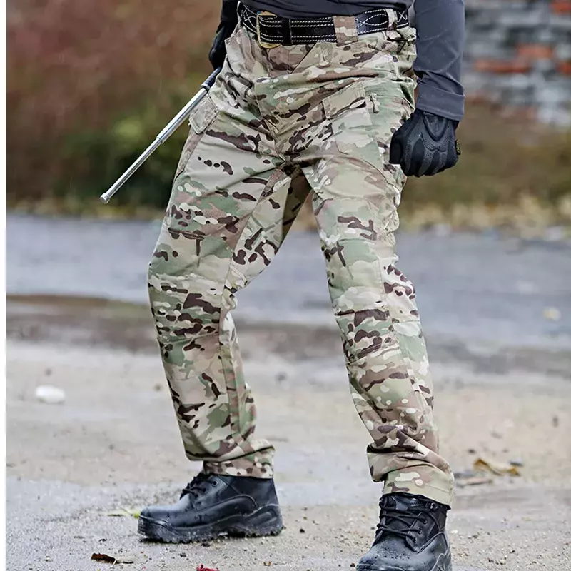 جديد العسكرية التكتيكية السراويل الرجال سوات القتالية بنطلون جيوب كثيرة مقاوم للماء ارتداء مقاومة عادية البضائع السراويل الرجال 2021