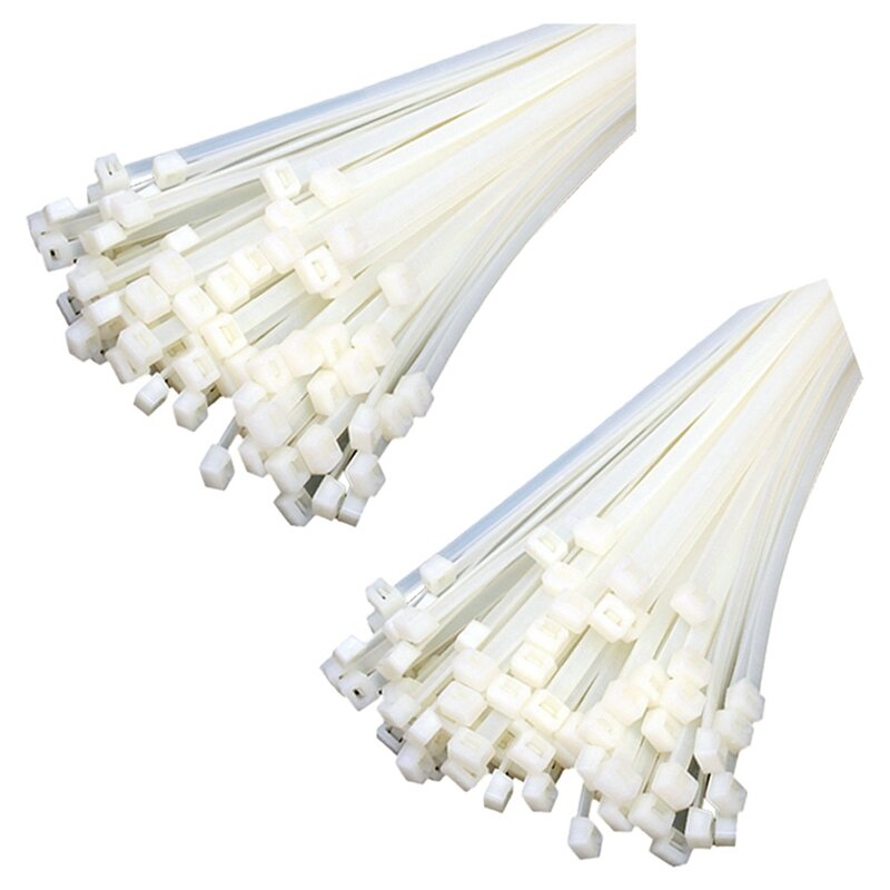 Cable Ties Cable Tie Wraps / Zip Ties Colour:White Size:140 Mm X 2.5 Mm 100Pcs