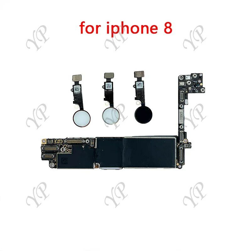 لوحة أم أصلية مختبرة بالكامل لهاتف iPhone 8/8Plus لوحة رئيسية 64g/256g مع/بدون معرف باللمس تم تنظيفها على iCloud شحن مجاني