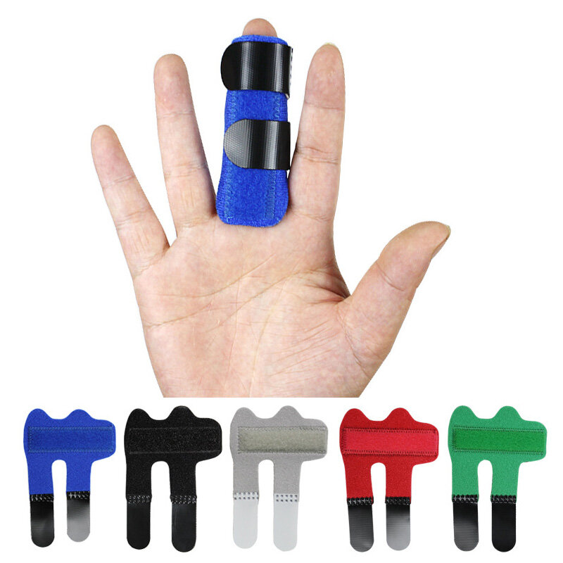 1 قطعة إصبع ثابت جبيرة قابل للتعديل سبائك الألومنيوم فنجر هدفين لجميع الأصابع المفصل كسر إصابة إصبع حامل الألم الإغاثة