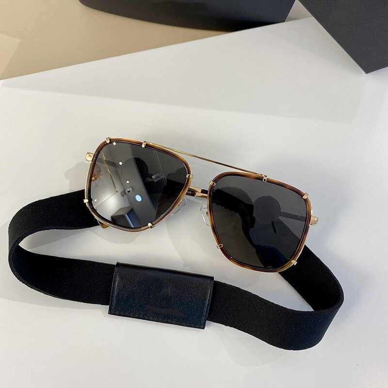 الطيار النظارات الشمسية النساء الفاخرة العلامة التجارية 2022 موضة إطار كبير شخصية خمر العلجوم على شكل نظارات مصمم ظلال Uv400 Ve2233
