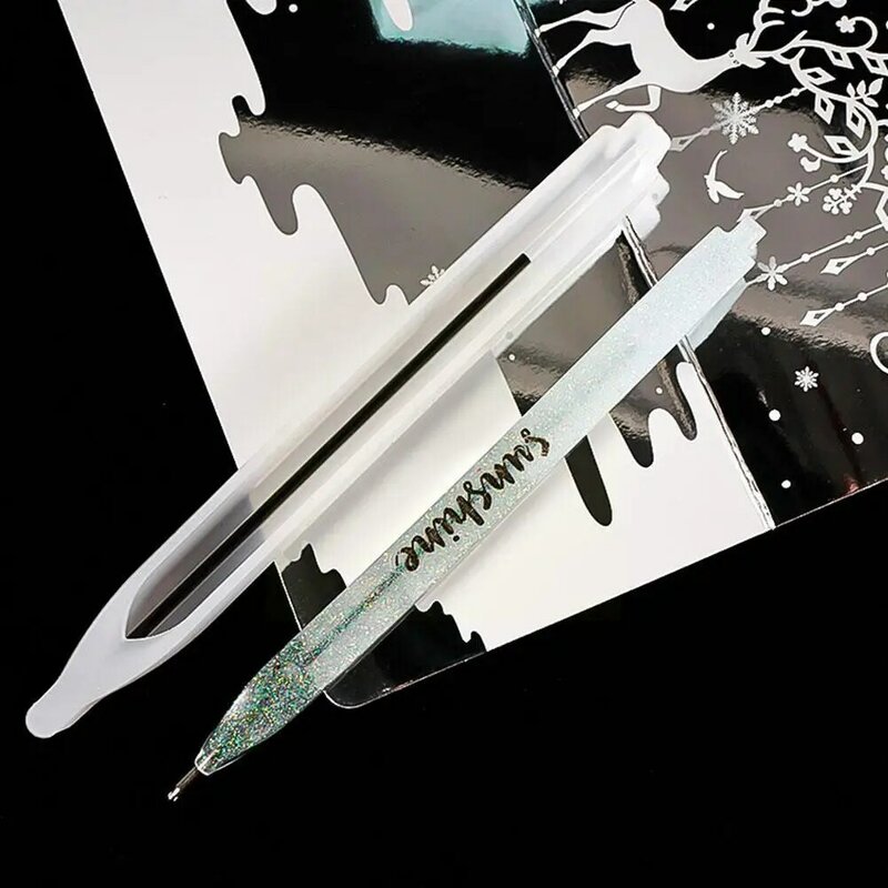 1 قطعة كريستال الايبوكسي الراتنج قالب قلم صب الحرف قالب صنع المجوهرات DIY بها بنفسك أدوات سيليكون T9P8