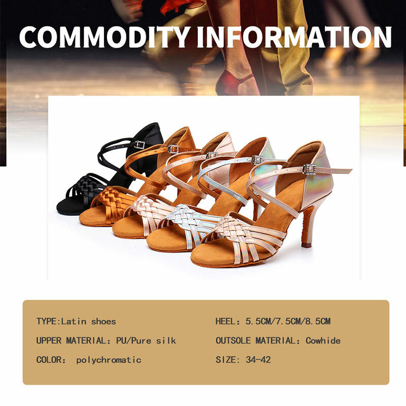 Hot البيع اللاتينية أحذية الرقص الوطنية القياسية أحذية الرقص التانغو المرأة المهنية عالية الكعب أحذية الرقص