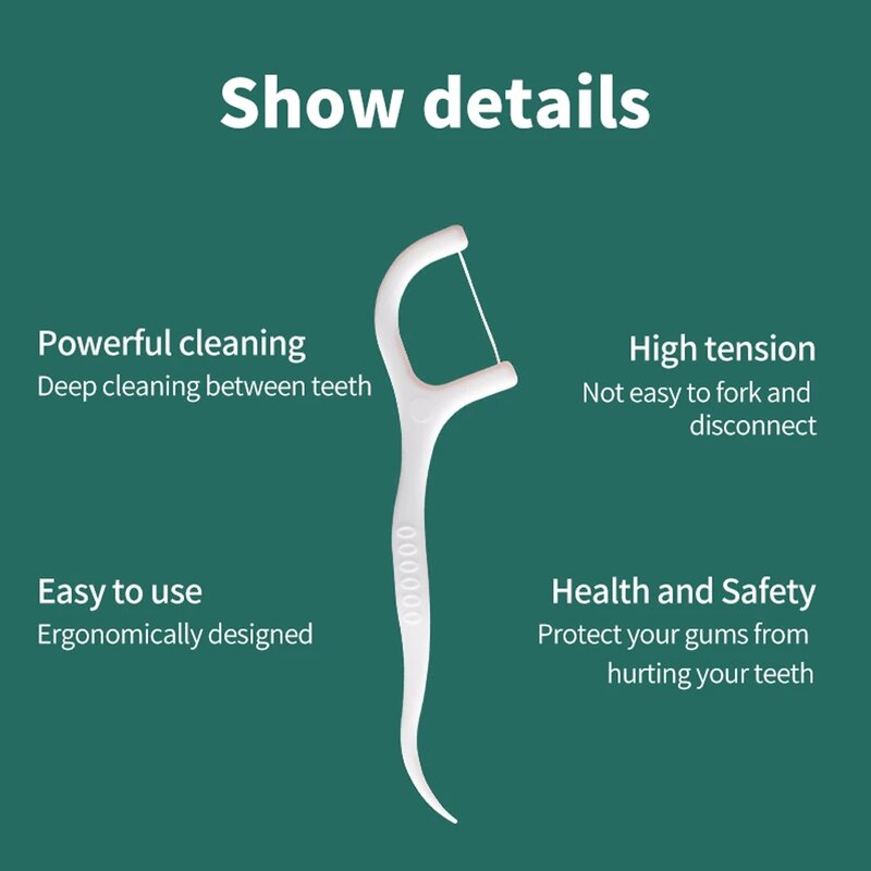 100 قطعة رقيقة جدا قطن الأسنان يختار الأسنان عصا الأسنان نظيفة الفم اللثة النظافة الرعاية المتاح الخيط الخيط المسواك