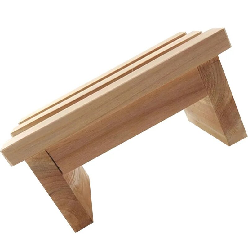 مسند قدم خشبي للقدمين من الخشب مسند للقدمين للأطفال الصغار حامل راحة للحمام قاعدة صغيرة متغيرة للقدمين