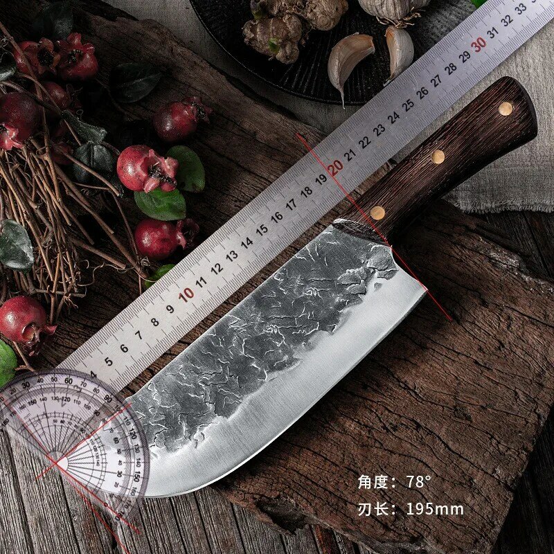 5CR15 الفولاذ المقاوم للصدأ مزورة سكين الفولاذ المقاوم للصدأ اللحوم الخضار تقطيع جزار الساطور اليدوية سكين سكين الطاهي سكينة للطبخ