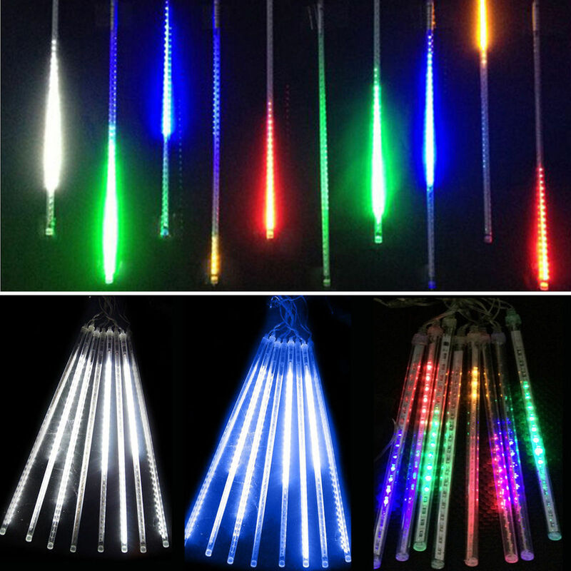 8 أنبوب النيزك دش المطر LED سلسلة أضواء الشارع جارلاند أضواء شجرة الكريسماس في الهواء الطلق الزفاف الجنية حديقة فناء أضواء ديكور