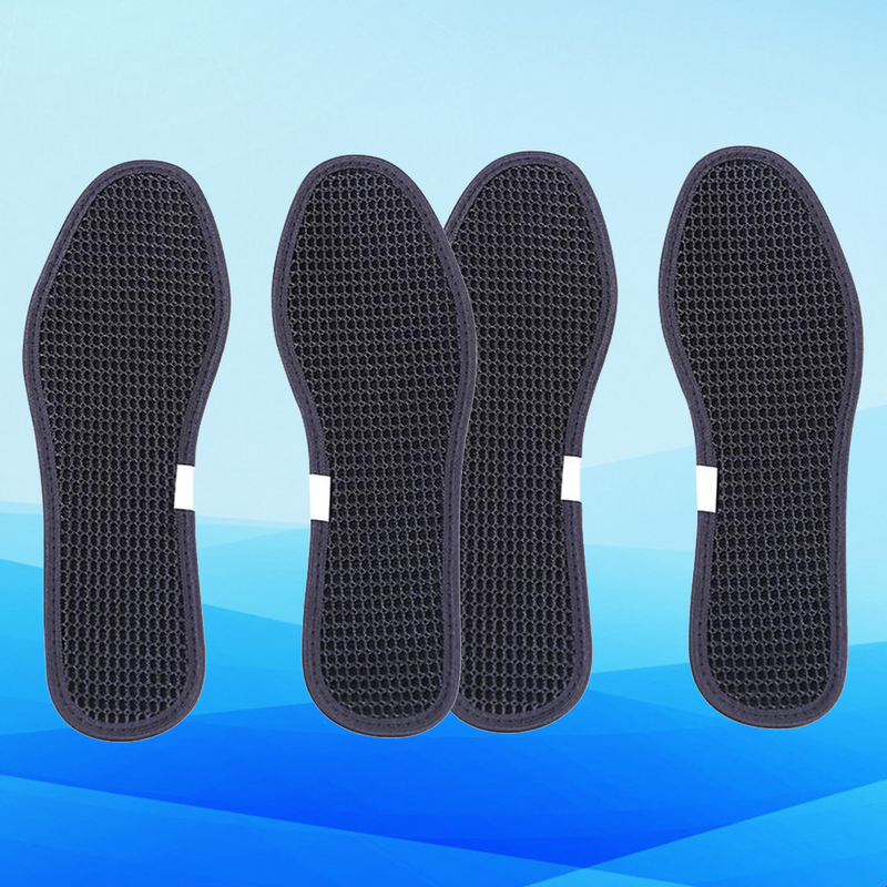 مزيل العرق منصات الأحذية ، النعال الفحم ، المضادة للانزلاق وسادة الأحذية ، النعال السوداء ، الرعاية ، 2 أزواج