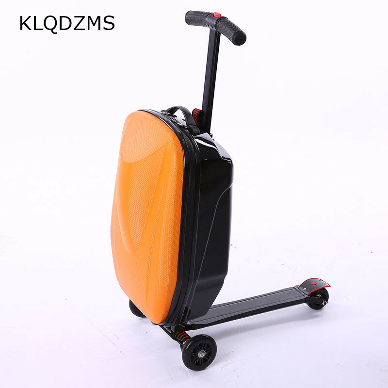 KLQDZMS جديد السفر حقيبة تروللي بعجلات الإبداعية ومريحة الأمتعة متعددة الوظائف للأطفال سكيت الصعود حقيبة
