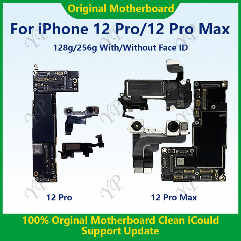 لوحة أم أصلية مختبرة بالكامل لهاتف iPhone 12 Mini 64g/128g/256g لوحة رئيسية أصلية مزودة بخاصية التعرف على الوجه شحن مجاني iCloud