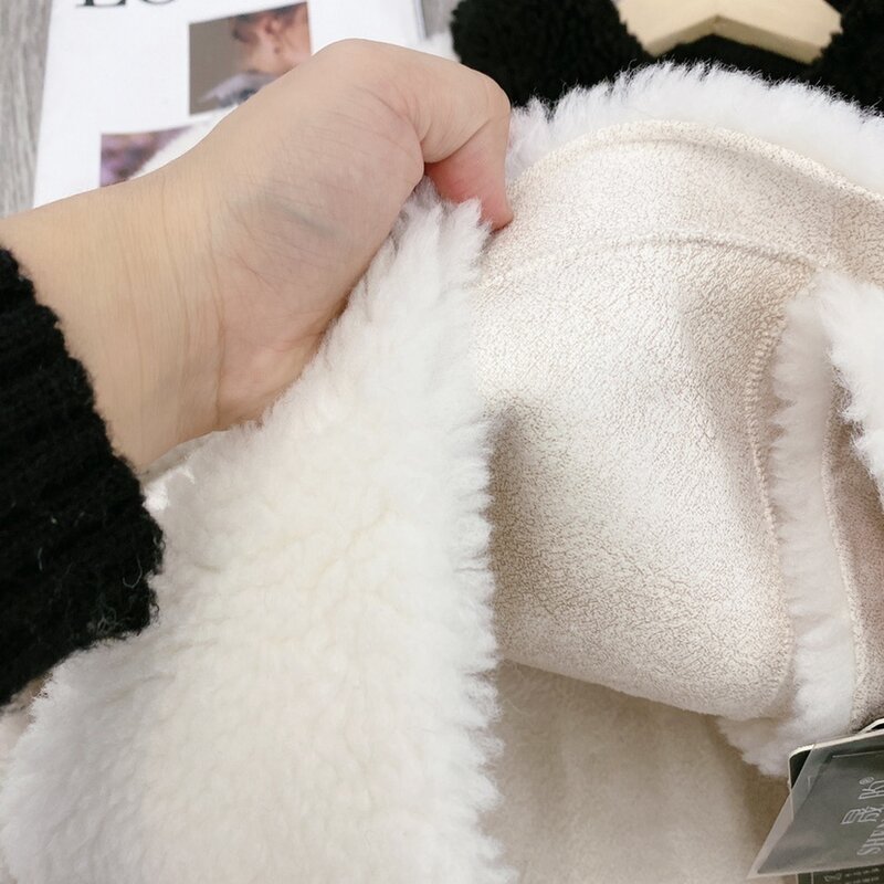 معطف من جلد الخراف من الصوف الحقيقي من xiaoxyangfeng بتصميم جديد لعام 2023
