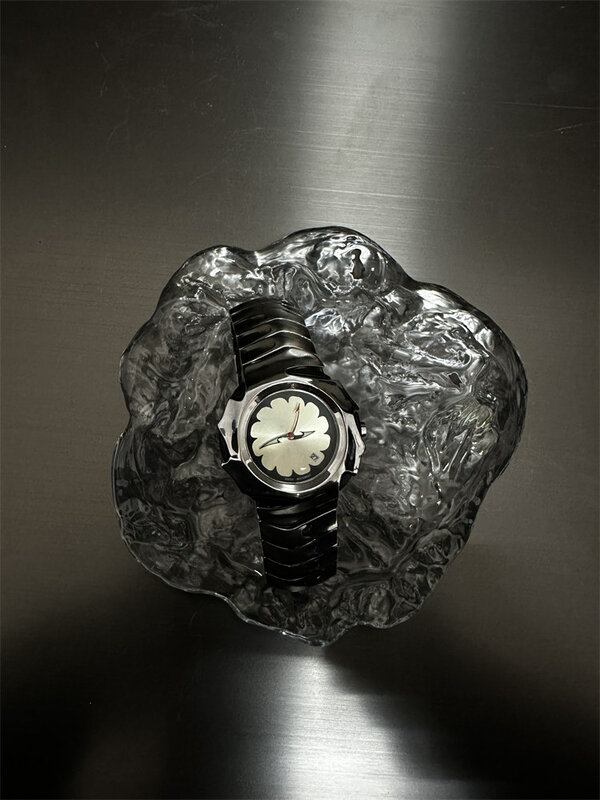 موضة فاخرة y2k الأصلي على شكل شفرة أوكلي ساعة ميكانيكية للرجال موضة العلامة التجارية كبار ins تصميم المتخصصة