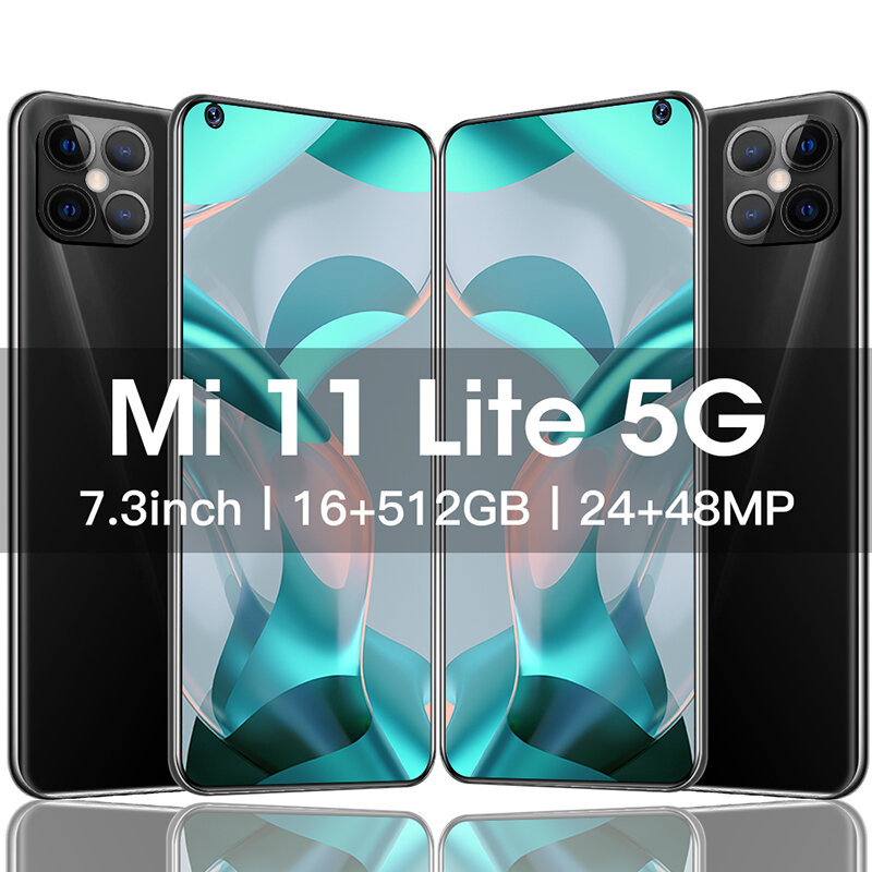 2022 M11 Lite الإصدار العالمي 7.3 بوصة الهاتف الذكي 16GB 512GB 6800mAh 48MP الهواتف المحمولة 5G شبكة مقفلة هاتف ذكي celulars