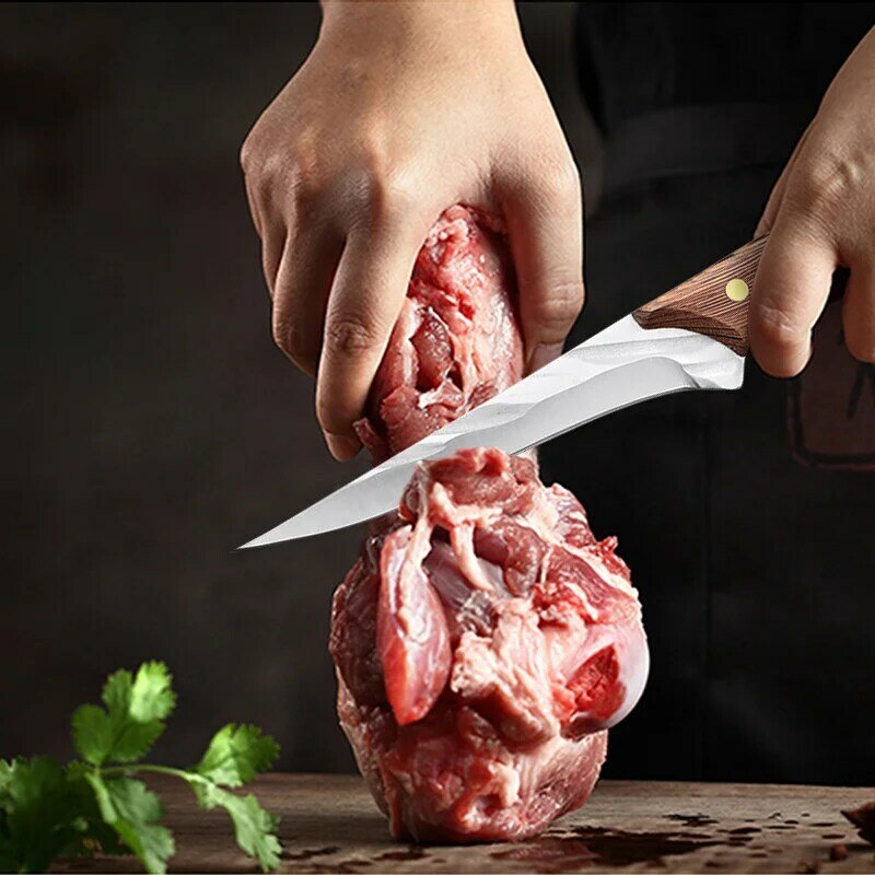 سكين الطبخ المهنية سكين المطبخ اليدوية سكين العظام مزورة اللحوم الأسماك شارب الشيف سكين جزار الفاكهة سكين للمطبخ