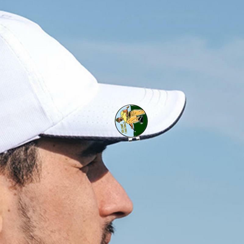 1 قطعة مضحك نمط سبائك المغناطيسي قبعة كليب جولف الكرة علامة صالح للجولف قبعات قناع في الهواء الطلق جولف اكسسوارات جولف ماركر #6