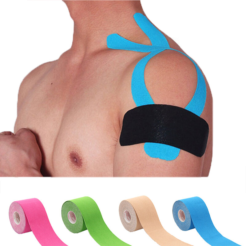 2.5/5cm*5m Elastic Kinesiology Tape Elastic Tape Muscle Pain Relief Sports Recovery Knee Pads for Gym Kinesiology