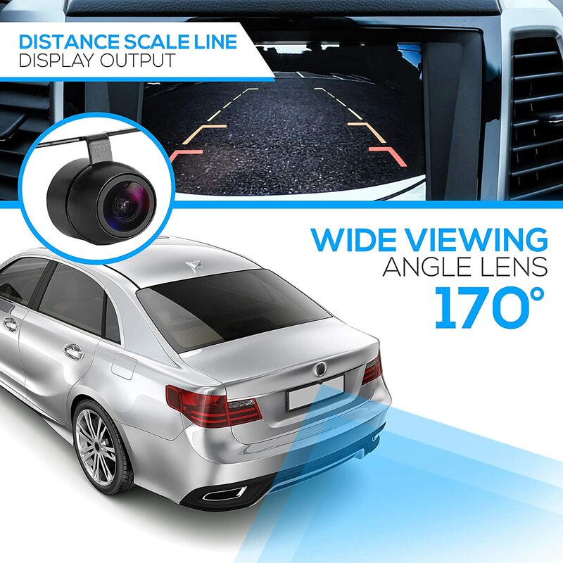 جديد HD للرؤية الليلية سيارة كاميرا الرؤية الخلفية 170 درجة زاوية واسعة عكس كاميرا لموقف السيارات مقاوم للماء CCD LED السيارات احتياطية رصد العالمي