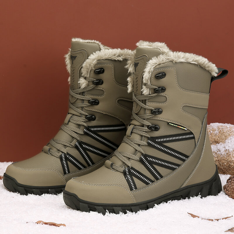 الشتاء أحذية الثلوج عالية الجودة ، أحذية رياضية رجالية في الهواء الطلق ، أحذية قطنية دافئة ، أحذية قتالية ، أحذية عمل ، أحذية رجالي