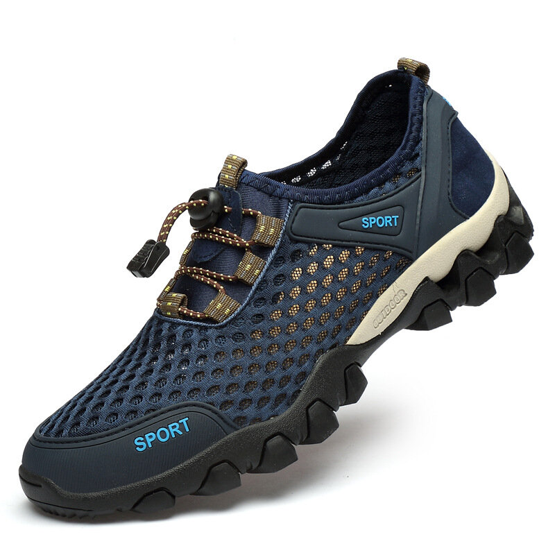Mesh Men's Shoes Sports Casual Shoes Men's Mesh Soft Bottom Mountaineering Outdoor Lightweight Mesh Shoes Men's Shoes