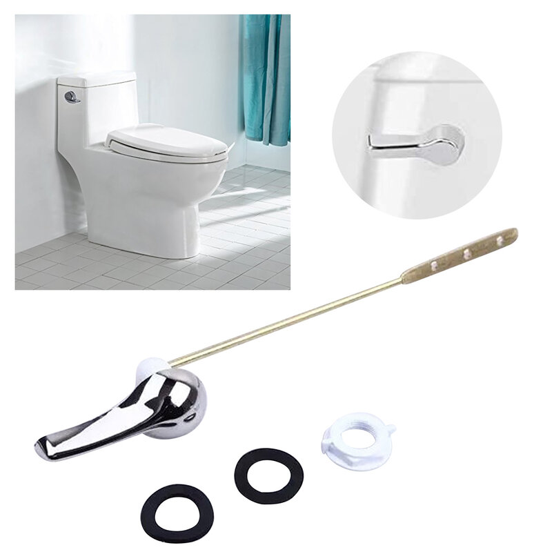 Hotel With Flapper Chain Universal Toilet Handle Durable Adjustable Easy Install Front Mount Home Less Pressure Tank Flush Lever