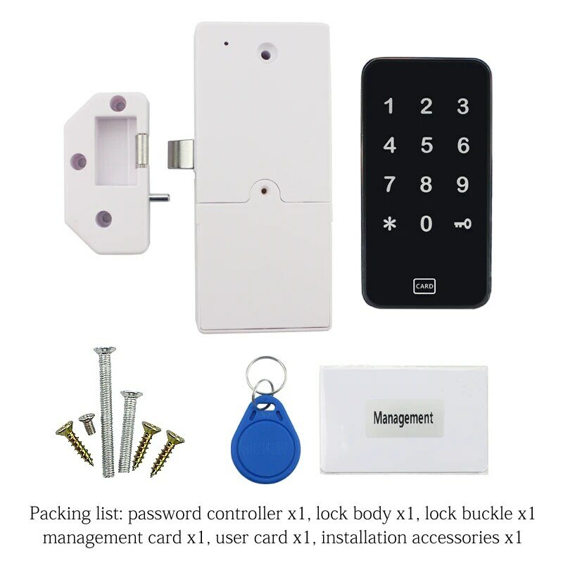 الذكية درج قفل الباب بطاقة التعريف بالإشارات الراديوية التحكم في الوصول قفل إلكتروني قفل خزانة الملابس المنزلية