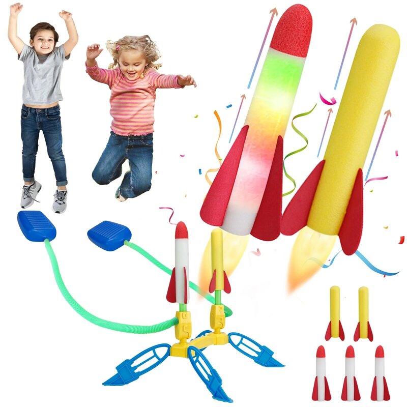 ألعاب رياضية جديدة للأطفال في الهواء الطلق مزودة بقاذفة للقدم مصنوعة من مادة القطن الرغوي من مادة إيفا المزودة بالصواريخ عالية التفاعل بين الوالدين والطفل