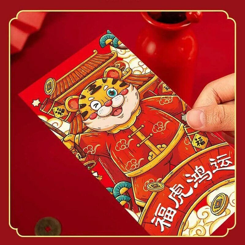 Chinese New Year Red Money Bag Packet Pocket Sachet Envelope Festival Gift Decor 