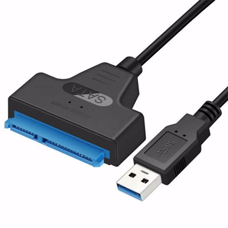 USB 3.0 SATA كابل SSD HDD SATA 3 إلى USB سهل محرك كابل 2.5 بوصة موبايل قرص صلب خارجي USB محول 22 دبوس الكمبيوتر