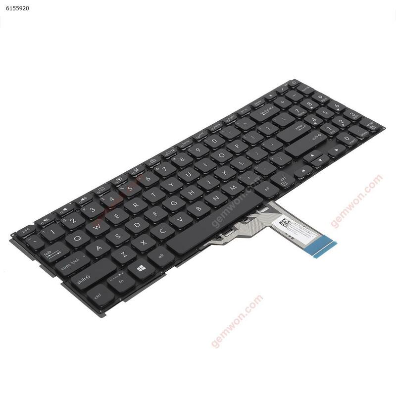 لوحة مفاتيح الكمبيوتر المحمول الولايات المتحدة لشركة آسوس Vivobook X512UF S512 S512DA S512FA S512FL الأسود الخلفية