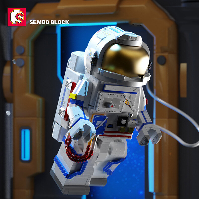 سيمبو الفضاء سلسلة الإبداعية رائد الفضاء نموذج اللبنات MOC الفضاء أرقام ديكور الجمعية الطوب لعب للأطفال هدايا