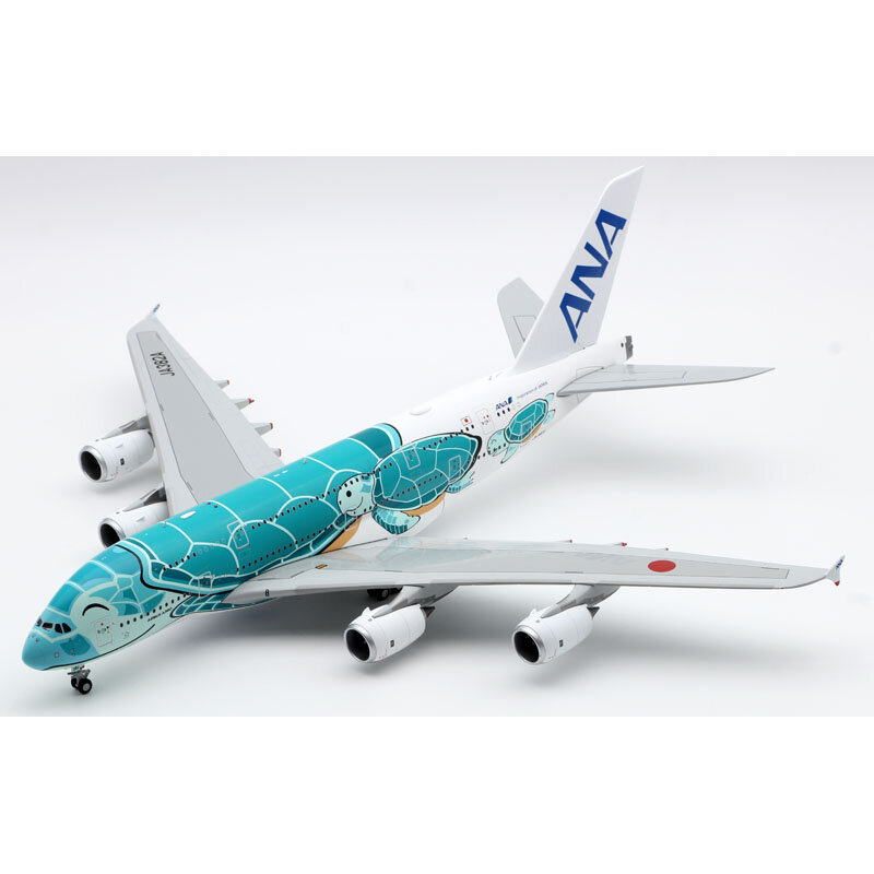 هدية طائرة قابلة للجمع من سبيكة EW2388006 JC 1:200 ANA "staralli" Airbus A380 Flying Honu Livery Diecast طراز Aircarft JA382A