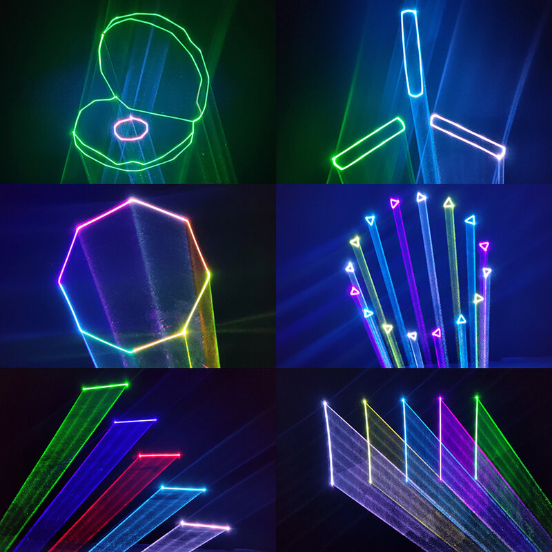 3 واط 5 واط RGB ضوء الليزر الرسوم المتحركة شعاع الماسح الضوئي ليزر مسرح العارض DJ ديسكو بار نادي حفلة رقص الزفاف تأثير المعرض
