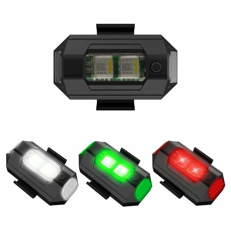 4 ألوان LED الطائرات ستروب أضواء USB شحن المضادة للتصادم دراجة الذيل نموذج ليلة تحلق إشارة صغيرة كشاف تحذيري وامض