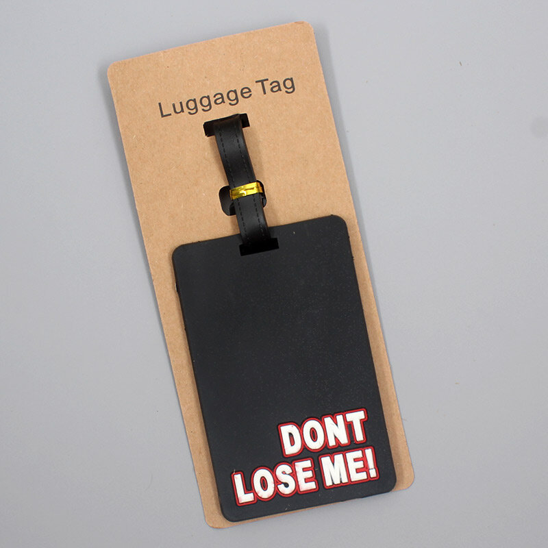 Travel Accessories “Hands Off”Luggage Travel Tag Silica Gel Suitcase ID Addres Holder Baggage Boarding Tag Portable Label #5