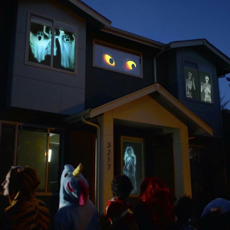 عيد الميلاد هالوين جهاز عرض ليزر نافذة العجائب العارض 12 أفلام جهاز عرض مسرحي منزلي صغير داخلي للأطفال
