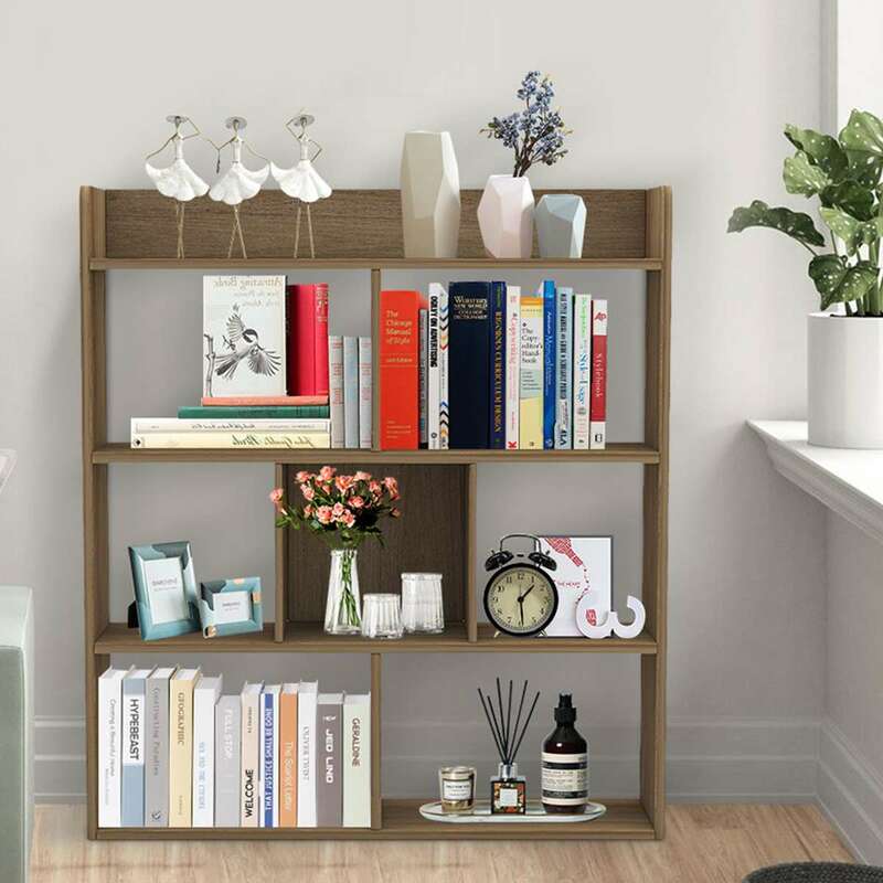 خزانة خشبية أكبر أرفف للكتب منظم عرض الرف لمكتب المنزل