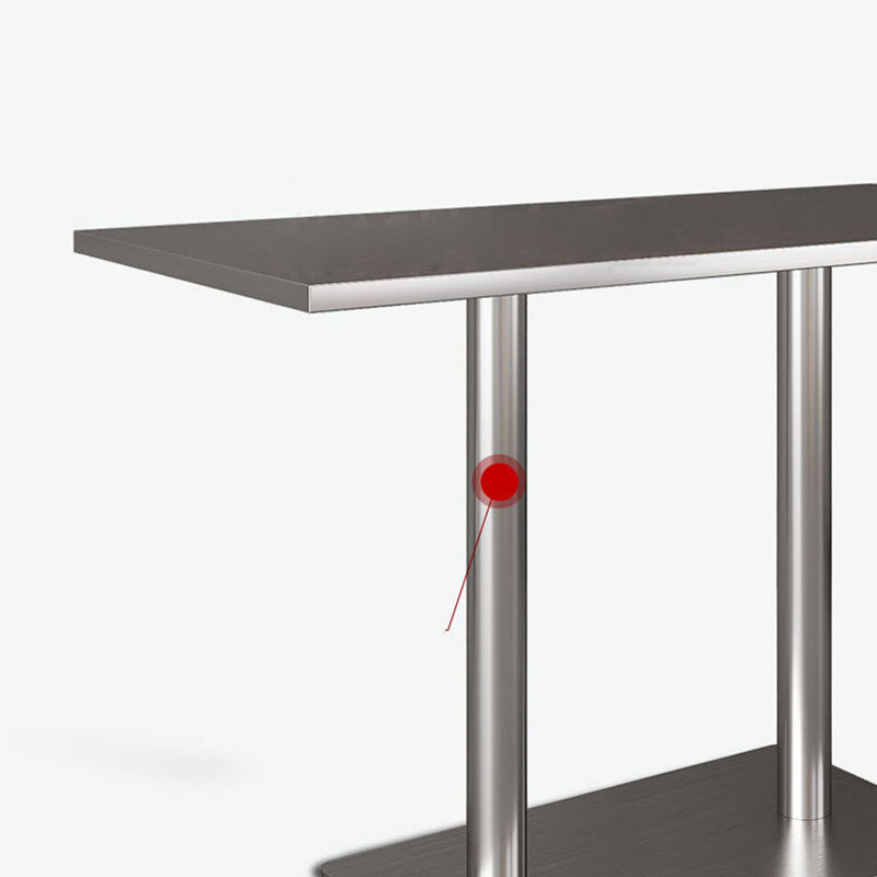 تصميم مربع طاولات القهوة المعدنية الصناعية صالة الحديد طاولة كافي مستطيل الباحة ميسيتا دي سنترو الأدوات المنزلية CC50KF #4
