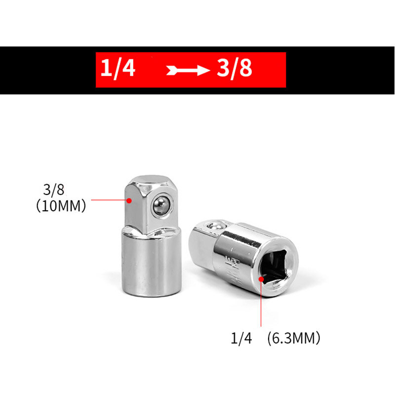 1/4 "3/8" 1/2 "أنثى إلى ذكر جوزة مفتاح بطرف تدوير المفك محول رئيس كم محول وجع اسئلة