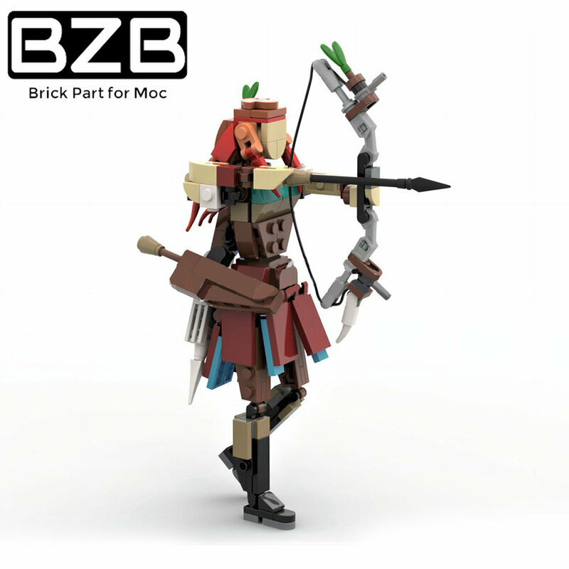 BZB MOC الأفق شخصية سبيكة صفر الفجر بنة مجموعة نموذج لطيف المنقولة دمية الطوب لعبة عيد ميلاد الأطفال أفضل الهدايا